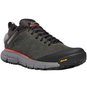 Danner Men's Trail 2650 Waterproof Low Hiking Shoes - Dark Gray/Brick Red - Size 10 EE