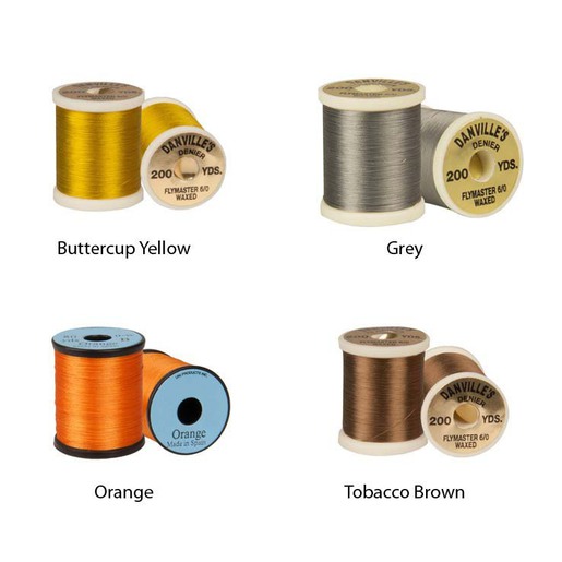 Danville Flat Waxed Nylon Fly Tying Thread - Black 210 Denier