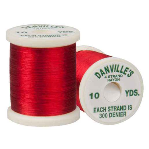 Danville 4-Strand Rayon Floss Fly Tying Thread - Scarlet 1200 Denier