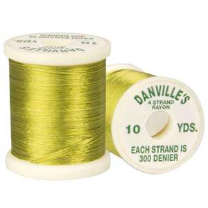Danville 4-Strand Rayon Floss Fly Tying Thread - Olive, 300D, 10yds