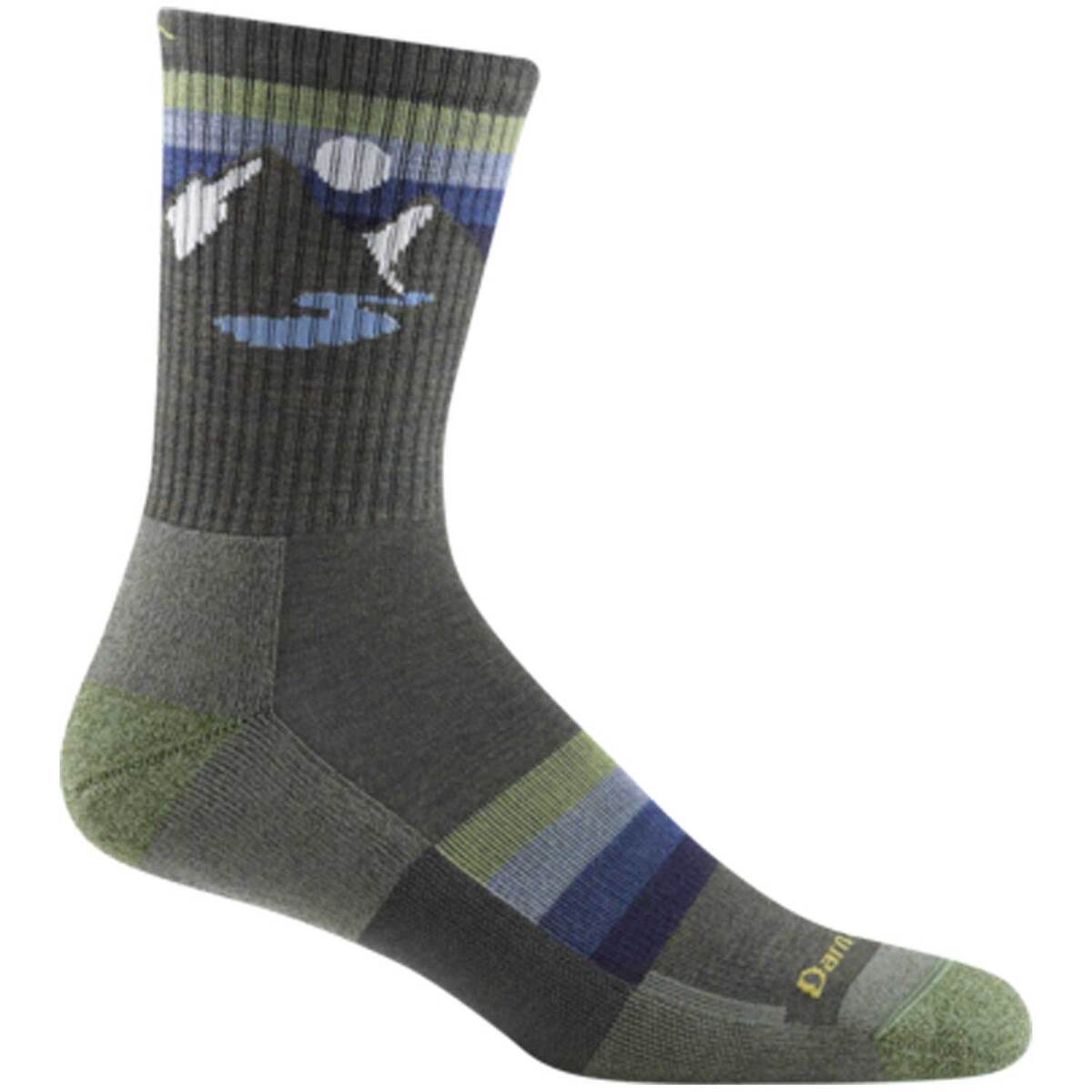 Darn Tough Men's Sunset Ridge Lightweight Micro Crew Hiking Socks - Forest - L - Forest L Darn Tough Men's Sunset Ridge Lightweight Micro Crew Hiking Socks - Forest - L - Forest L