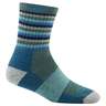 Darn Tough Women's Stripes Hiking Socks - Aqua Stripe - M - Aqua Stripe M