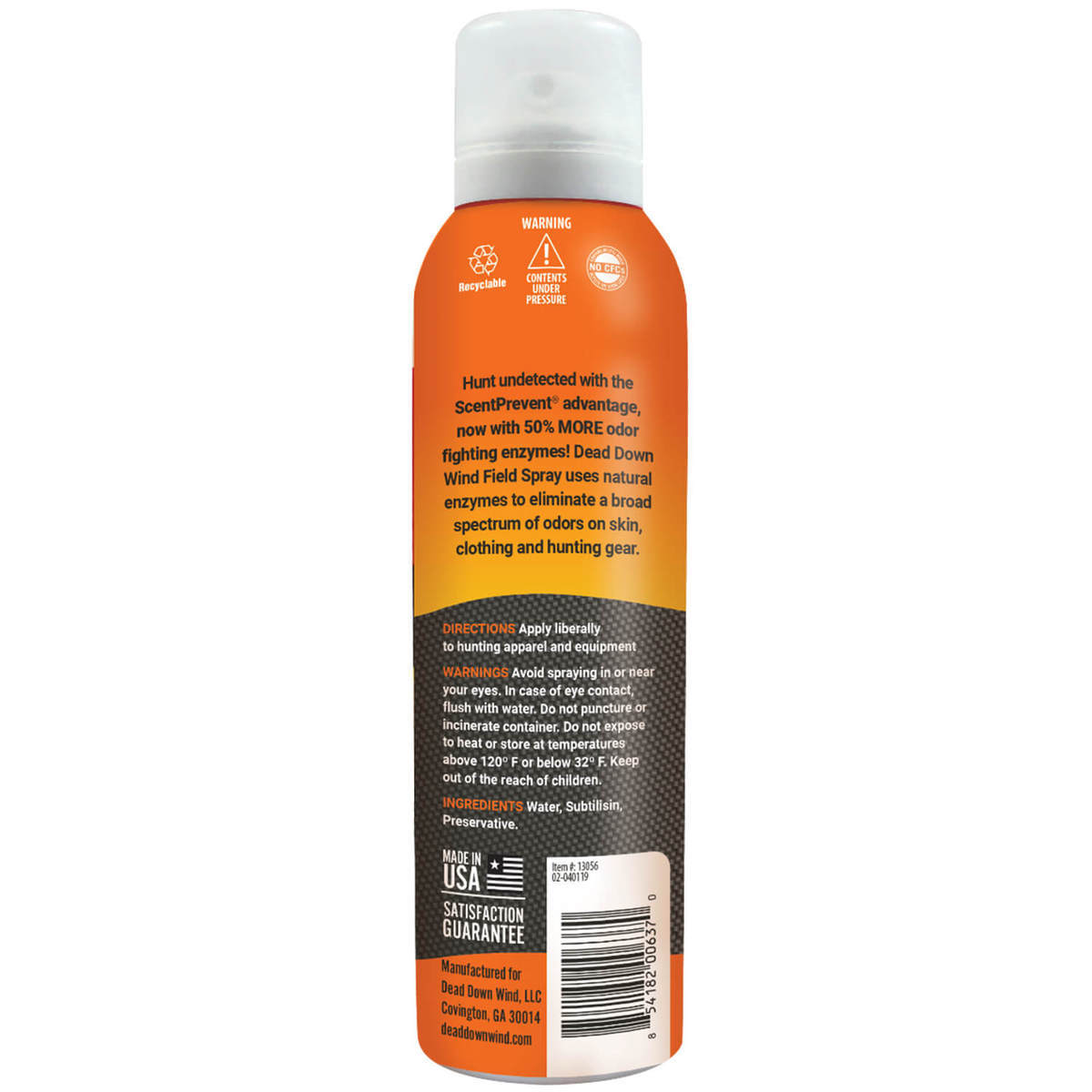 Dead Down Wind 5oz Continuous Field Spray - Orange/Black/Yellow/White Dead Down Wind 5oz Continuous Field Spray - Orange/Black/Yellow/White
