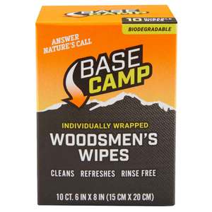 Dead Down Wind Base Camp Biodegradable Woodsmen's Wipes - 10 Count