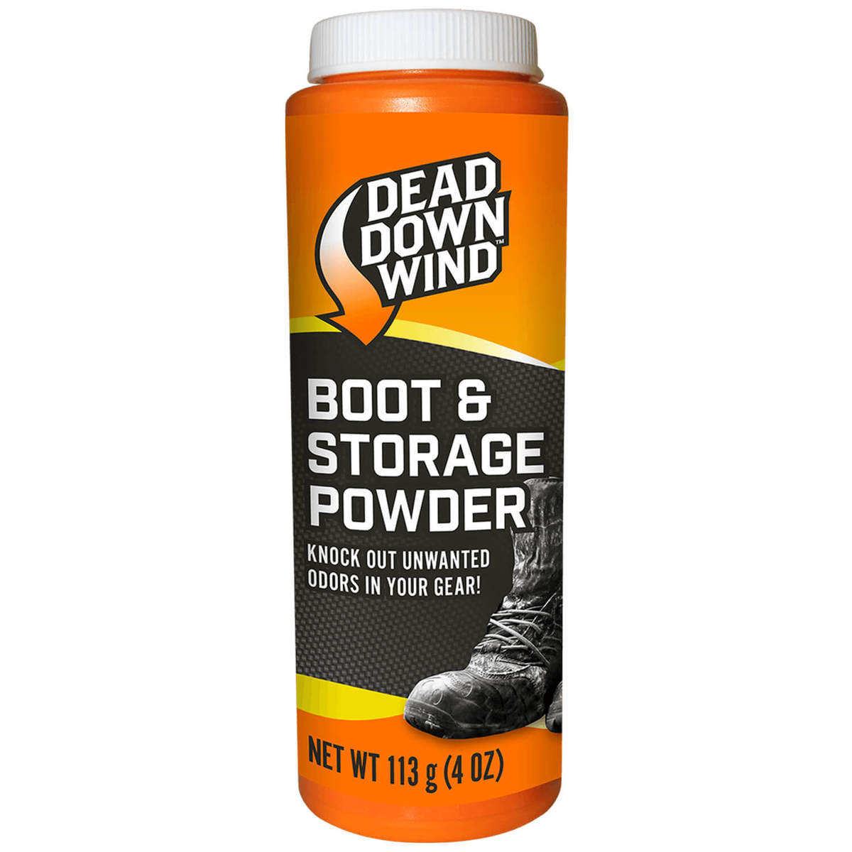 Dead Down Wind Boot & Storage Powder - Orange/Black/Yellow/White Dead Down Wind Boot & Storage Powder - Orange/Black/Yellow/White