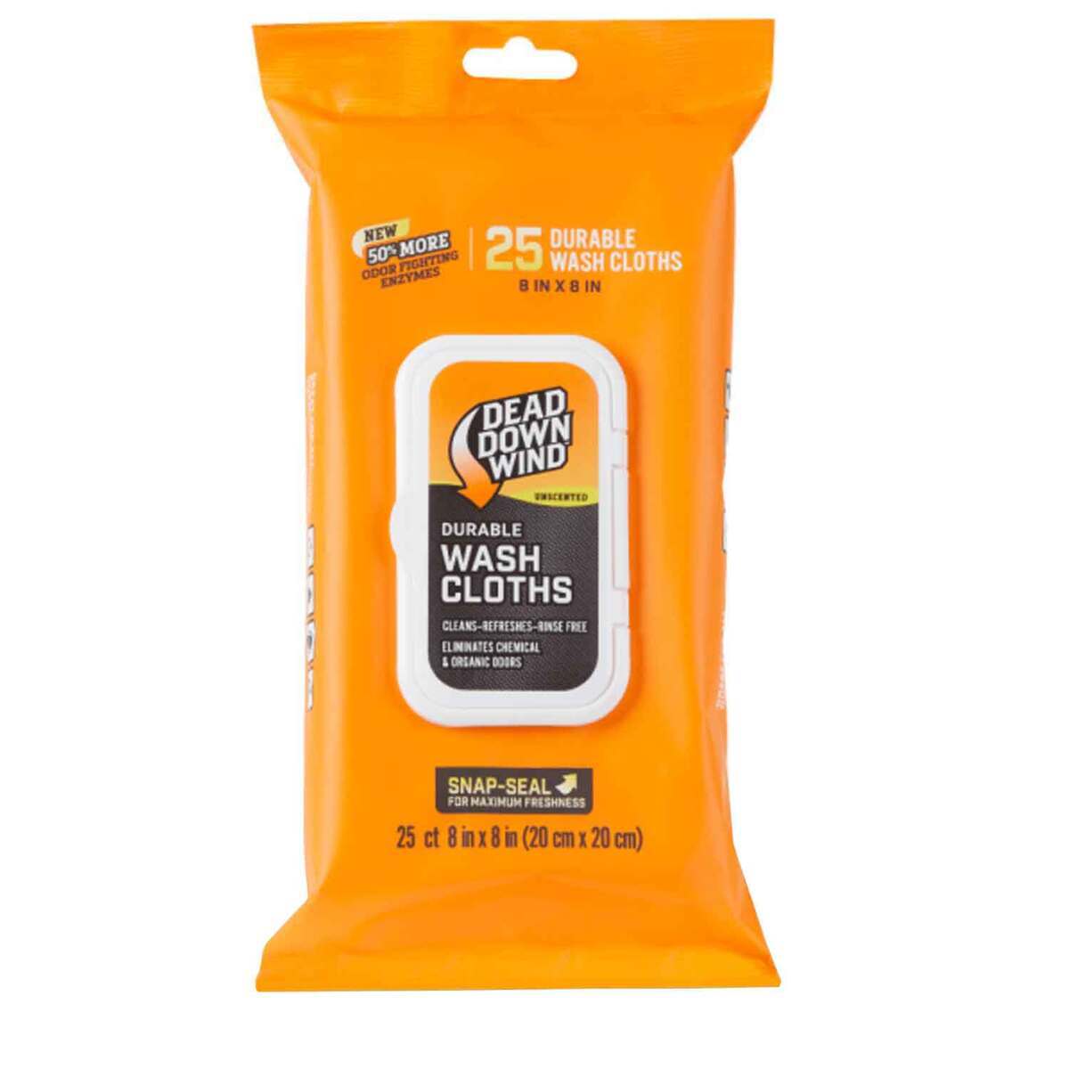 Dead Down Wind Field Wash Cloths - 25 Count - Orange 8in x 8in Dead Down Wind Field Wash Cloths - 25 Count - Orange 8in x 8in