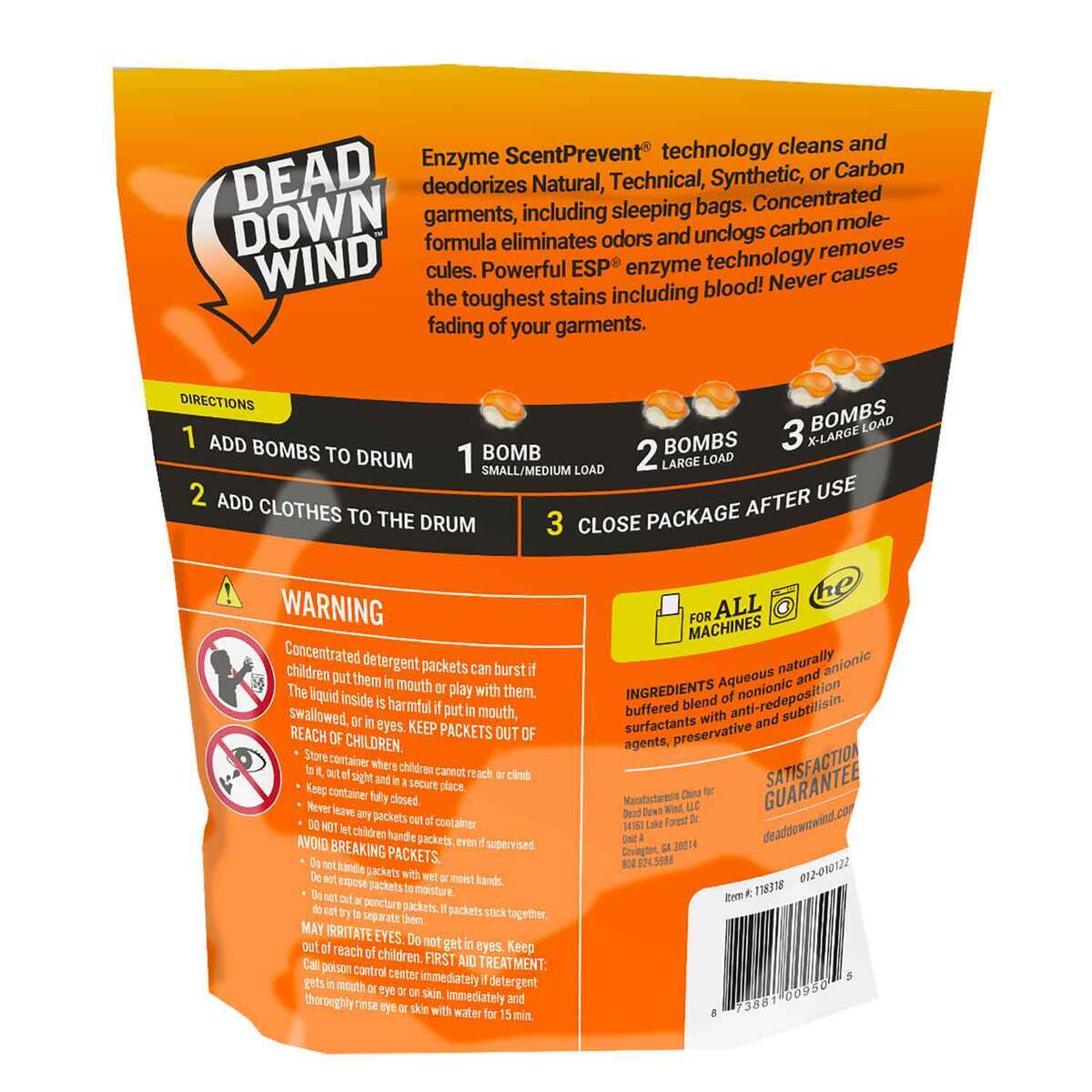 Dead Down Wind Odor Eliminator Laundry Bombs - 28 Count - Orange Dead Down Wind Odor Eliminator Laundry Bombs - 28 Count - Orange