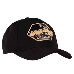 Deadeye Men's Full Rut Fitted Hat - Black - S/M
