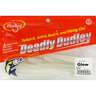 Deadly Dudley Rat Tail Saltwater Soft Bait - Glow, 3.5in - Glow 3.5