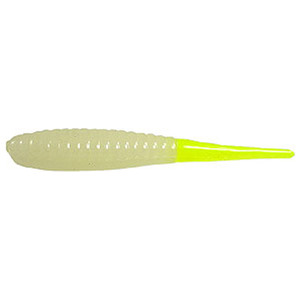 Deadly Dudley Rat Tail Saltwater Soft Bait - Glow Chartreuse Tail, 3-1/2in