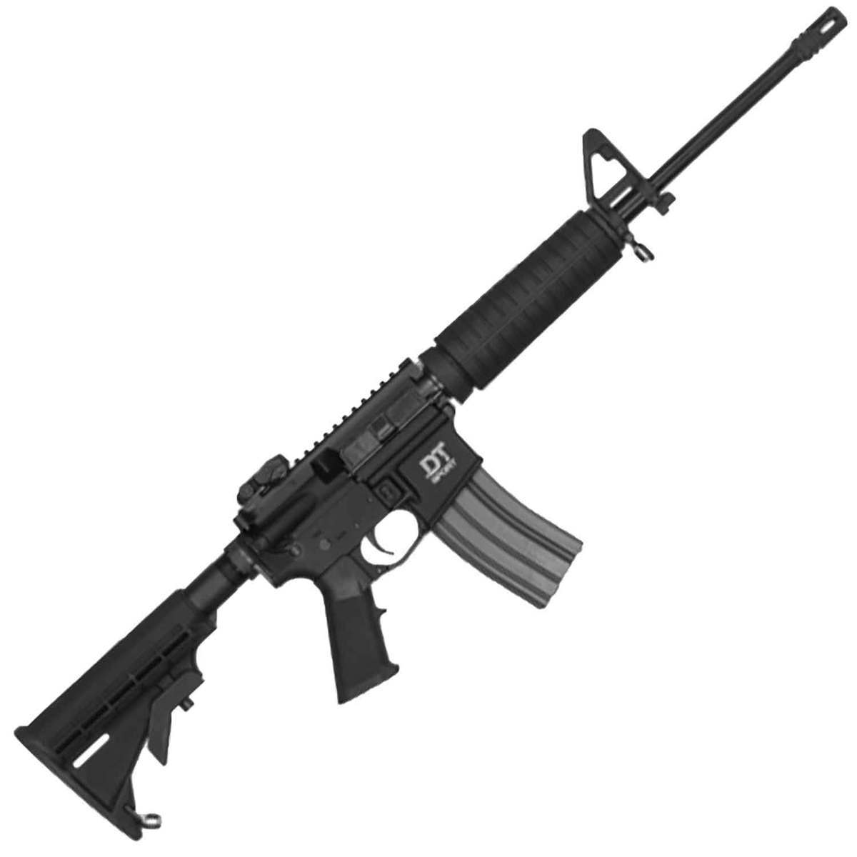 Del-Ton Sport M2 5.56mm NATO 16in Black Semi Automatic Rifle - 10+1 Rounds - California Compliant - Black Del-Ton Sport M2 5.56mm NATO 16in Black Semi Automatic Rifle - 10+1 Rounds - California Compliant - Black