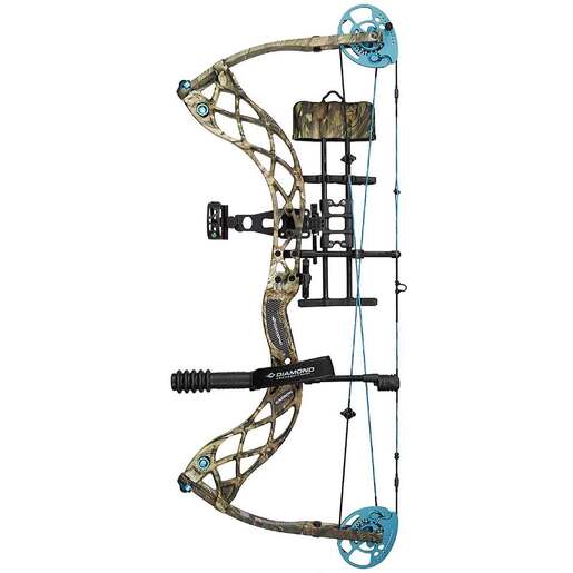 Diamond Archery Carbon Knockout 40lbs Left Hand Mossy Oak Break-Up Country Compound Bow – RAK Package – Camo