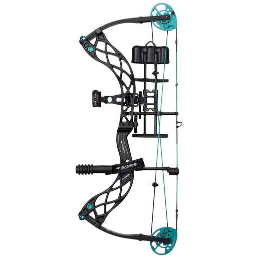 Diamond Archery Carbon Knockout 50lbs Left Hand Black Compound Bow – RAK Package – Black