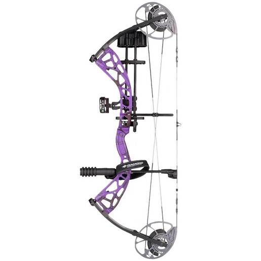 Diamond Archery Edge Max 20-70lbs Left Hand Purple Blaze Compound Bow – Purple