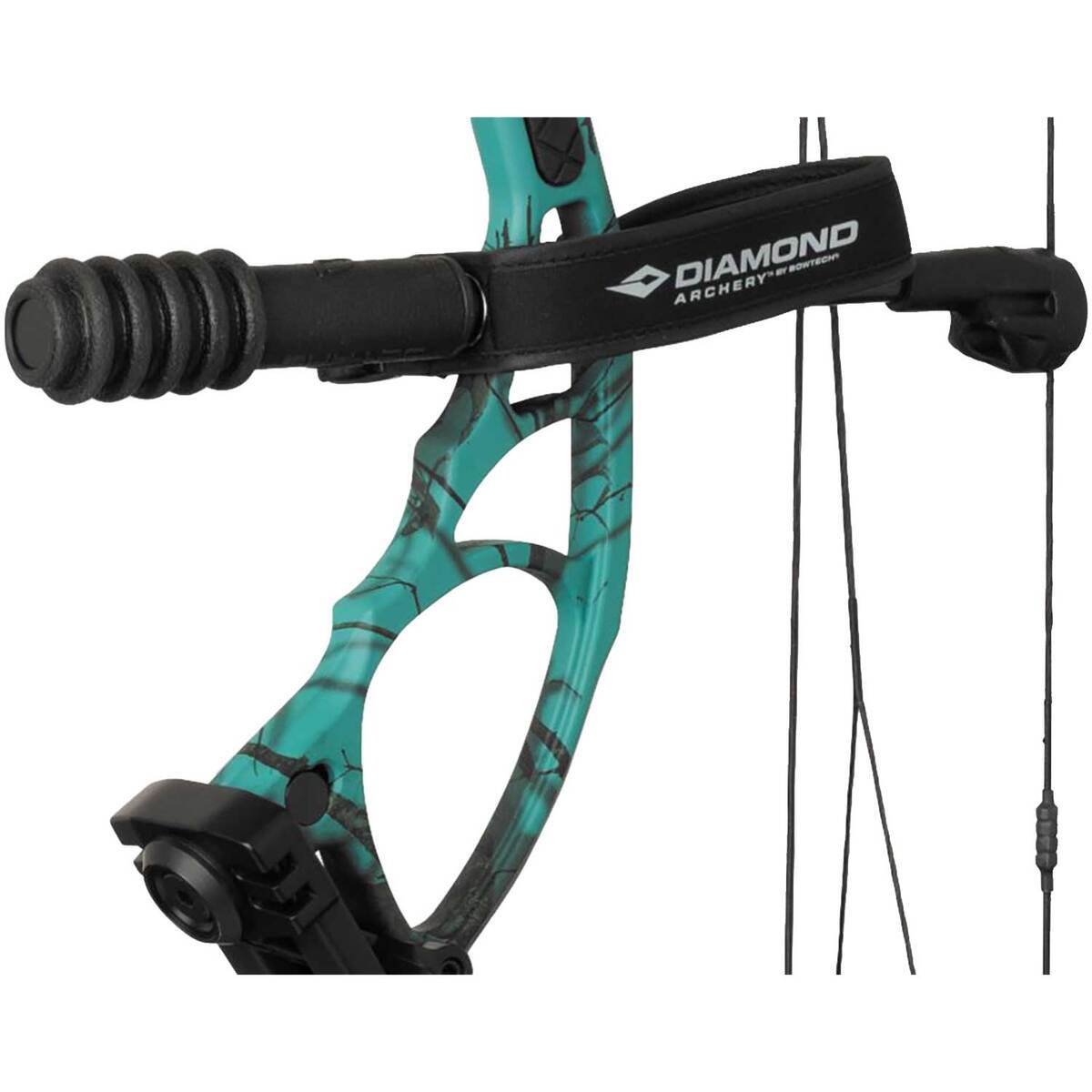 Diamond Archery Edge XT 20-70lbs Left Hand Teal Country Roots Compound ...