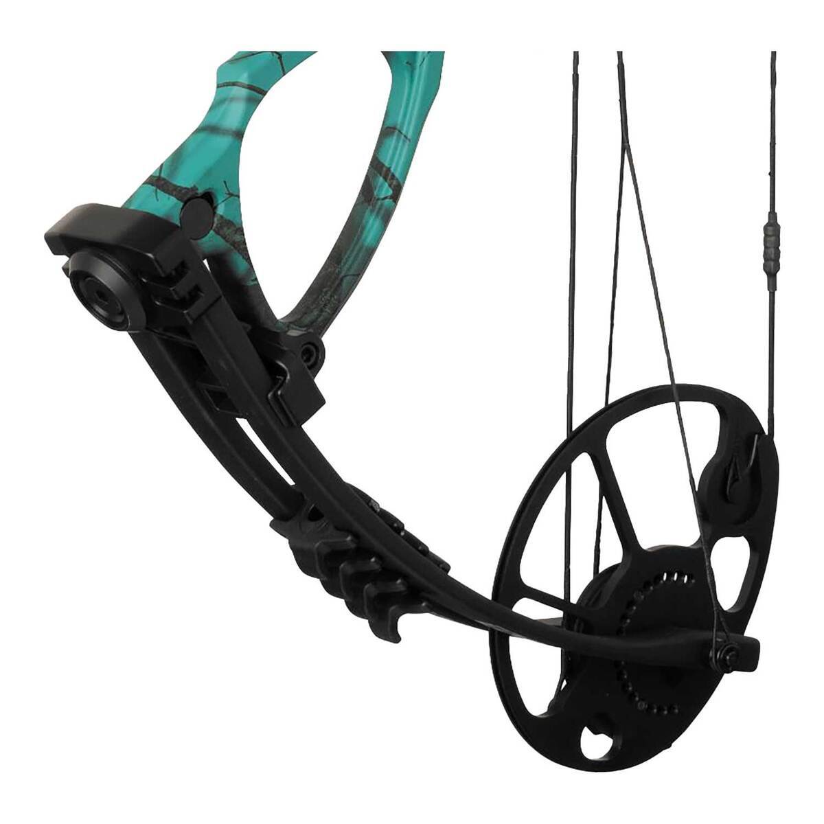 Diamond Archery Edge XT 20-70lbs Left Hand Teal Country Roots Compound ...