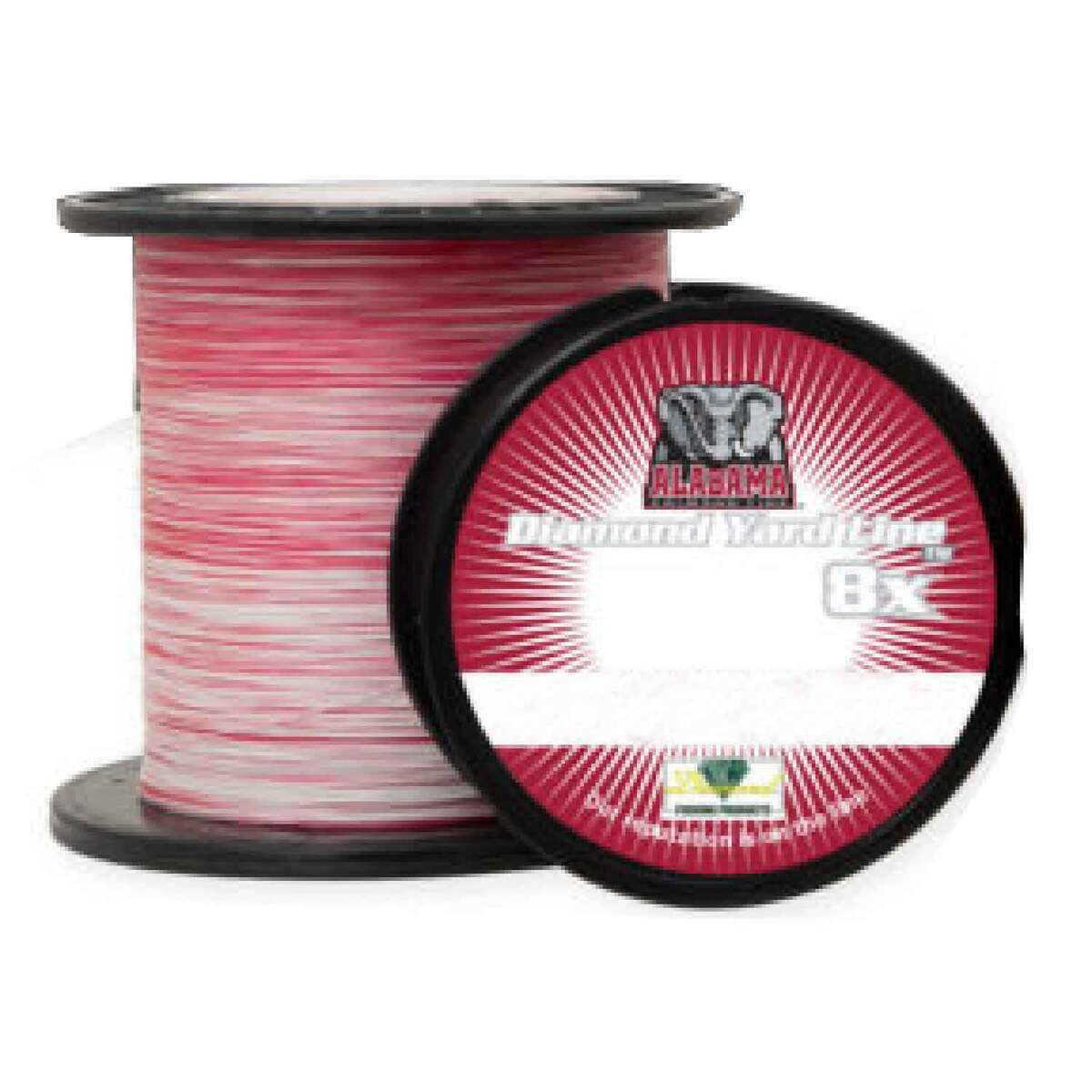Diamond Yard Line Collegiate 8X Solid Braided Line - Bama Red/White 40LB 300yd Diamond Yard Line Collegiate 8X Solid Braided Line - Bama Red/White 40LB 300yd