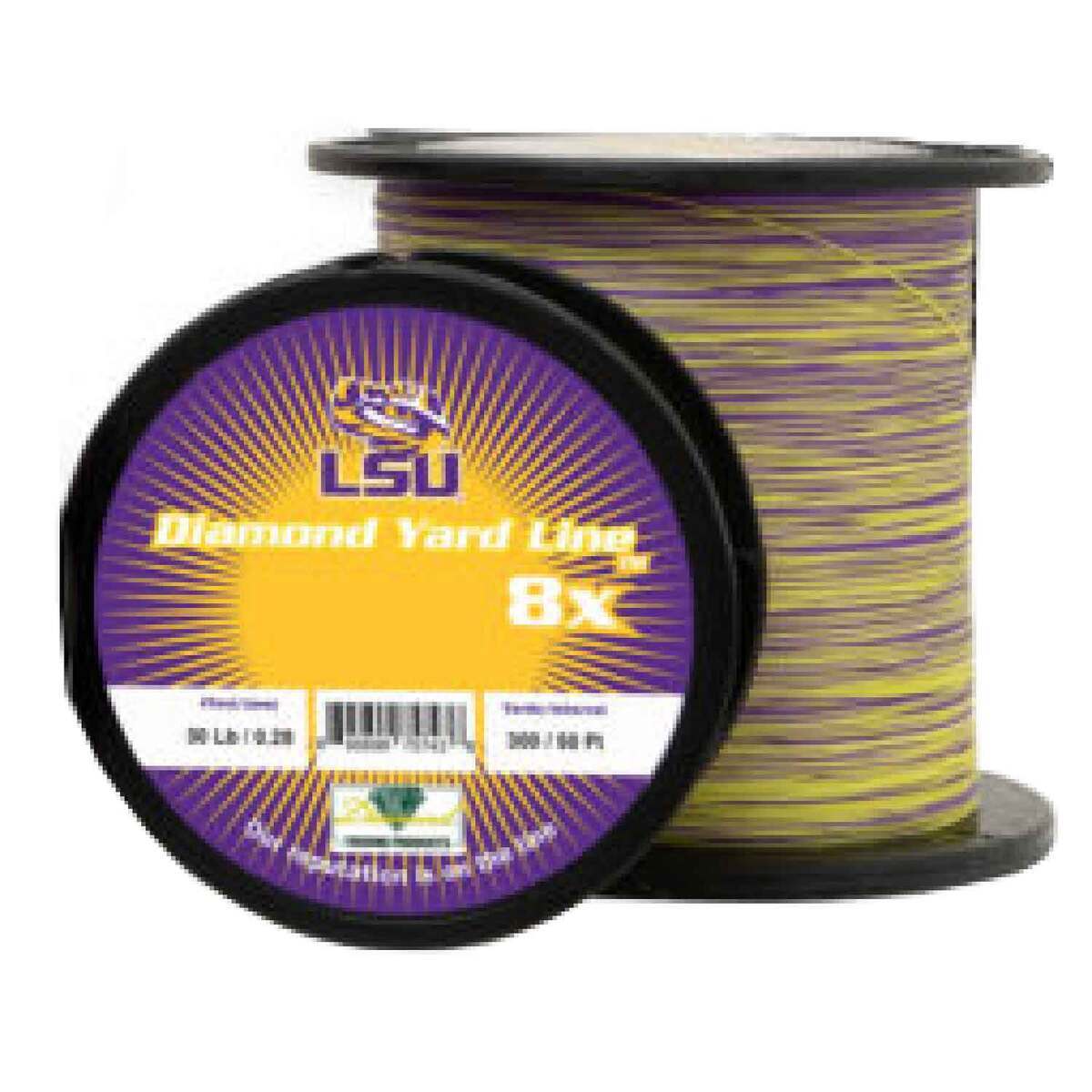 Diamond Fishing Products Yardline Collegiate Series LSU Braided Fishing Line - 10lb, Purple/Yellow, 300yds | Sportsman's Warehouse Diamond Fishing Products Yardline Collegiate Series LSU Braided Fishing Line - 10lb, Purple/Yellow, 300yds | Sportsman's Warehouse