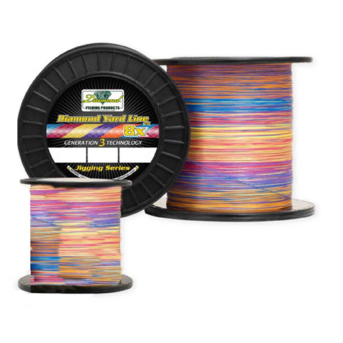 Diamond Fishing Products Yardline Jigging Series Braided Fishing Line ...