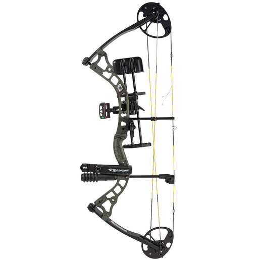 Diamond Infinite 305 7-70lbs Right Hand OD Green Roots Compound Bow – Octane Package – Green