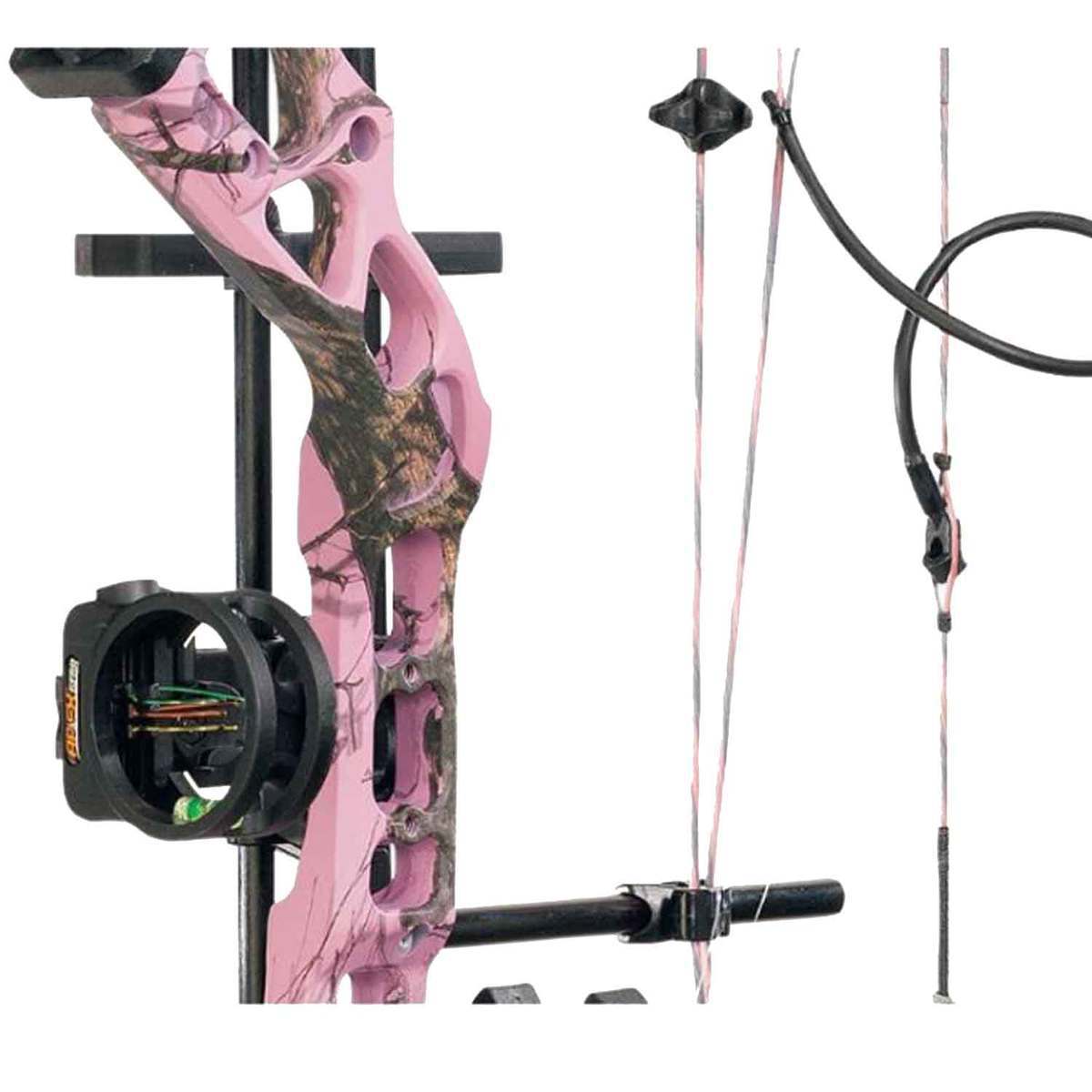 Diamond Infinite Edge Pro 5-70lbs Left Hand Pink Compound Bow - Edge Pro Package - Pink Diamond Infinite Edge Pro 5-70lbs Left Hand Pink Compound Bow - Edge Pro Package - Pink