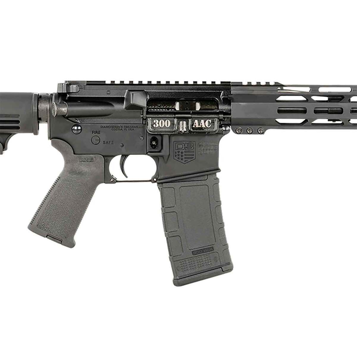 Diamondback DB15 300 AAC Blackout 16in Black Semi Automatic Modern Sporting Rifle - 30+1 Rounds - Black Diamondback DB15 300 AAC Blackout 16in Black Semi Automatic Modern Sporting Rifle - 30+1 Rounds - Black