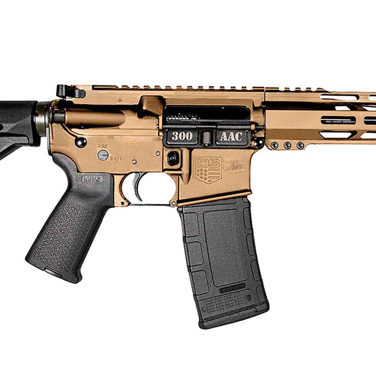 Diamondback DB15 300 AAC Blackout 16in Burnt Bronze Cerakote Semi ...