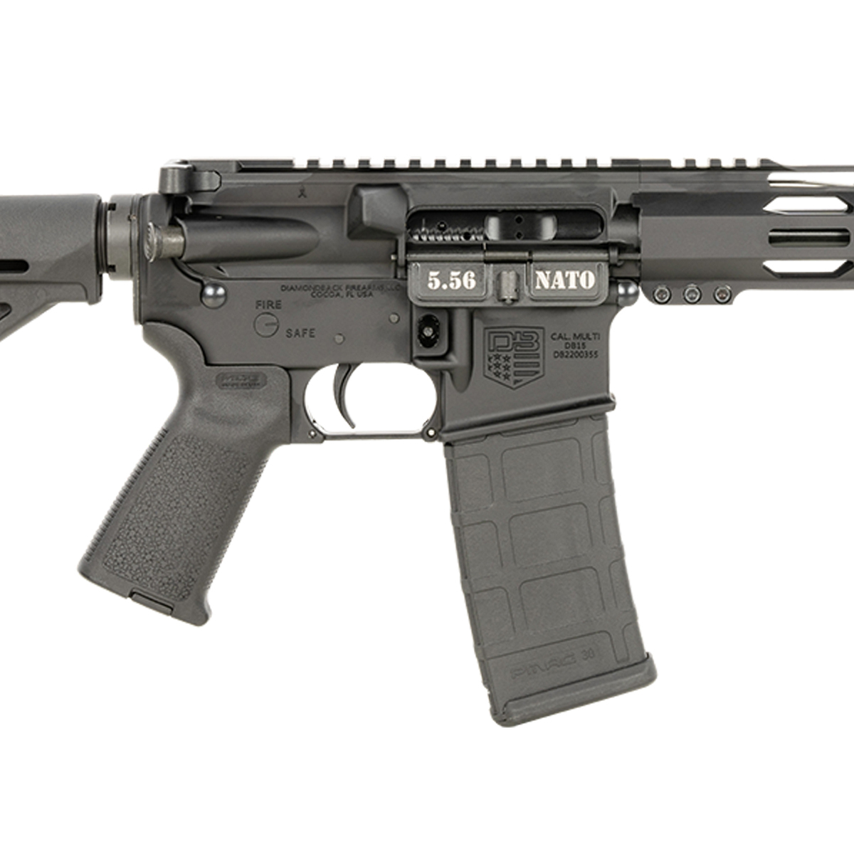 Diamondback DB15 5.56mm NATO 16in Black Anodized Semi Automatic Modern ...