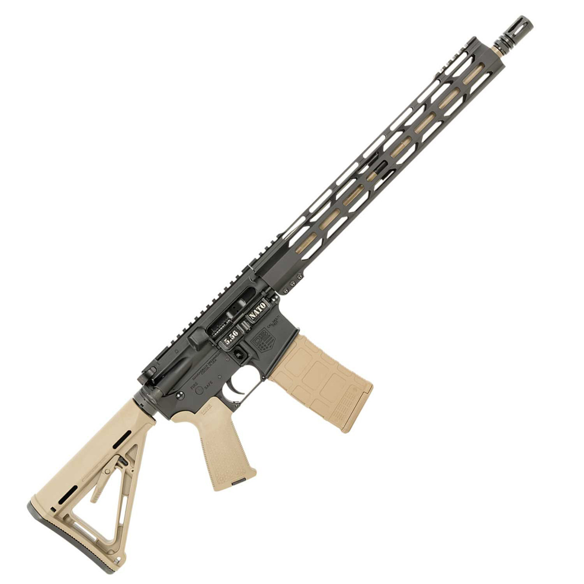 Diamondback DB15 5.56mm NATO 16in FDE/Black Anodized Semi Automatic ...