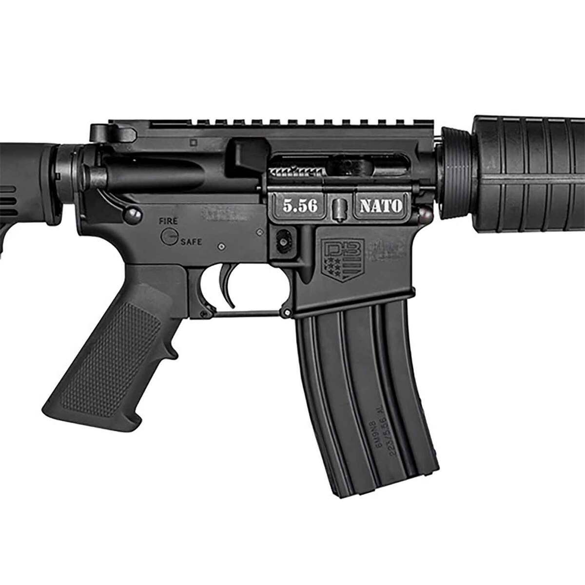 Diamondback DB15 5.56mm NATO 16in Black Semi Automatic Modern Sporting Rifle - 30+1 Rounds - Black Diamondback DB15 5.56mm NATO 16in Black Semi Automatic Modern Sporting Rifle - 30+1 Rounds - Black