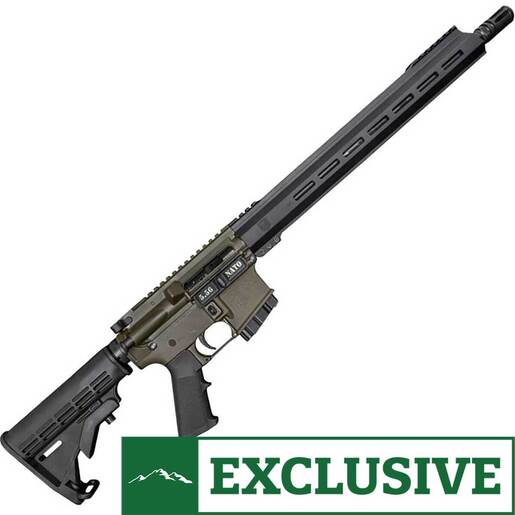 Diamondback DB15 5.56mm NATO 16in OD Green Anodized Semi Automatic Modern Sporting Rifle - 10+1 Rounds - Green - Diamondback