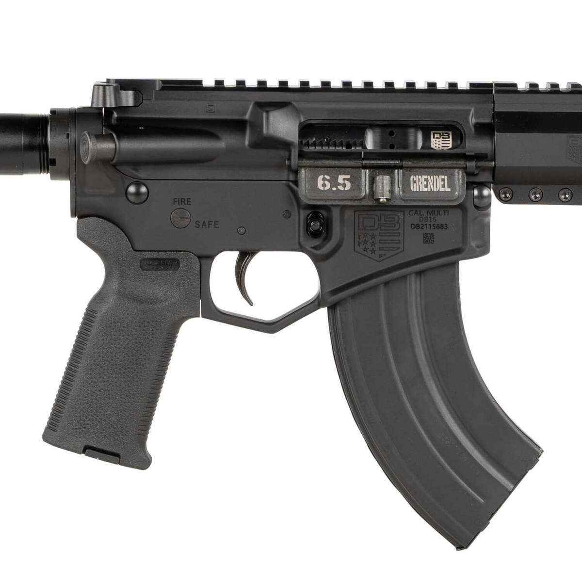 Diamondback DB15 6.5 Grendel 18in Black Semi Automatic Modern Sporting Rifle - 28+1 Rounds - Black Diamondback DB15 6.5 Grendel 18in Black Semi Automatic Modern Sporting Rifle - 28+1 Rounds - Black
