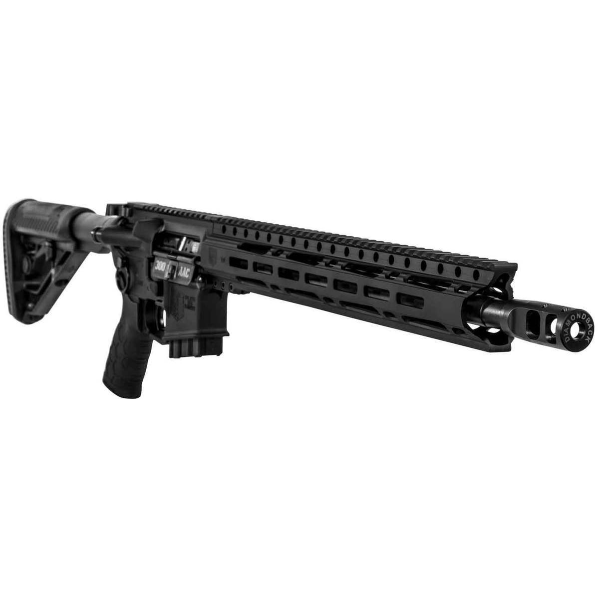 Diamondback DB15 Elite 300 AAC Blackout 16in Black Semi Automatic Modern Sporting Rifle - 10+1 Rounds - California Compliant Diamondback DB15 Elite 300 AAC Blackout 16in Black Semi Automatic Modern Sporting Rifle - 10+1 Rounds - California Compliant
