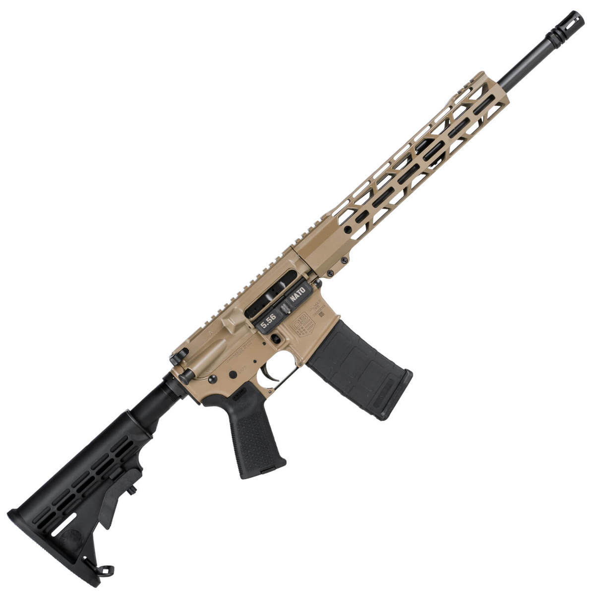 Diamondback DB15 M-LOK With Safety Selector 5.56mm NATO 16in Black/FDE Semi Automatic Modern Sporting Rifle - 30+1 Rounds - Flat Dark Earth/Black Diamondback DB15 M-LOK With Safety Selector 5.56mm NATO 16in Black/FDE Semi Automatic Modern Sporting Rifle - 30+1 Rounds - Flat Dark Earth/Black
