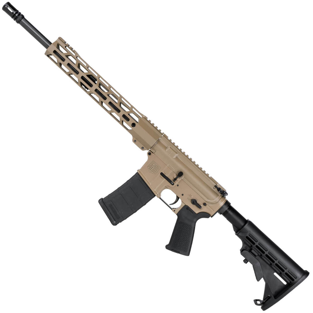 Diamondback DB15 M-LOK With Safety Selector 5.56mm NATO 16in Black/FDE Semi Automatic Modern Sporting Rifle - 30+1 Rounds - Flat Dark Earth/Black Diamondback DB15 M-LOK With Safety Selector 5.56mm NATO 16in Black/FDE Semi Automatic Modern Sporting Rifle - 30+1 Rounds - Flat Dark Earth/Black