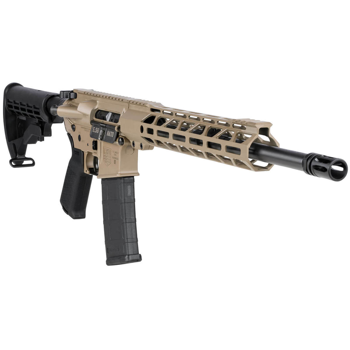 Diamondback DB15 M-LOK With Safety Selector 5.56mm NATO 16in Black/FDE Semi Automatic Modern Sporting Rifle - 30+1 Rounds - Flat Dark Earth/Black Diamondback DB15 M-LOK With Safety Selector 5.56mm NATO 16in Black/FDE Semi Automatic Modern Sporting Rifle - 30+1 Rounds - Flat Dark Earth/Black