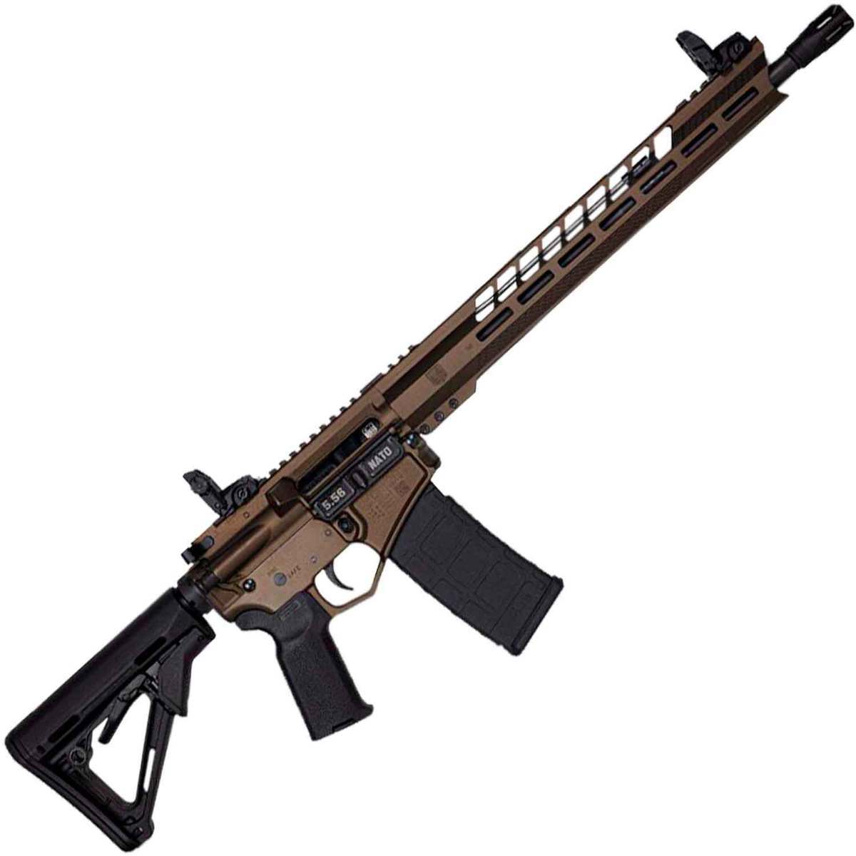 Diamondback DB15BGSMB MBUS Sight 5.56mm NATO 16in Midnight Bronze Nitride Modern Sporting Rifle - 30+1 Rounds - Brown Diamondback DB15BGSMB MBUS Sight 5.56mm NATO 16in Midnight Bronze Nitride Modern Sporting Rifle - 30+1 Rounds - Brown
