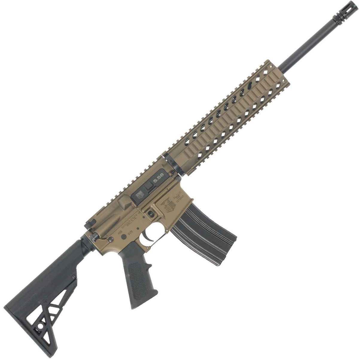 Diamondback DB15 5.56mm NATO 16in Burnt Bronze Cerakote Semi Automatic Modern Sporting Rifle - 30+1 Rounds - Brown Diamondback DB15 5.56mm NATO 16in Burnt Bronze Cerakote Semi Automatic Modern Sporting Rifle - 30+1 Rounds - Brown