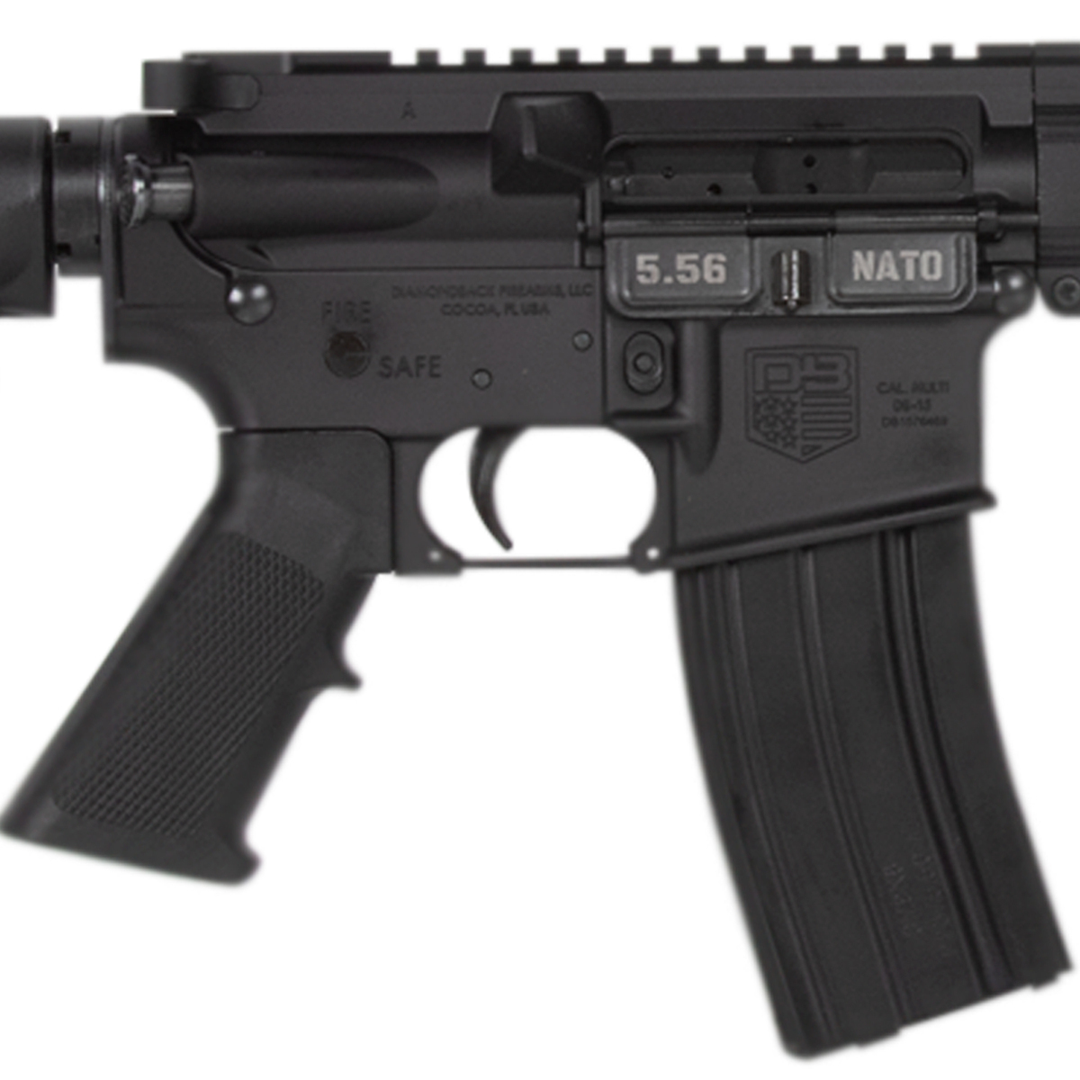 Diamondback DB15YB 5.56mm NATO 16in Black Semi Automatic Rifle - 30 Rounds Diamondback DB15YB 5.56mm NATO 16in Black Semi Automatic Rifle - 30 Rounds