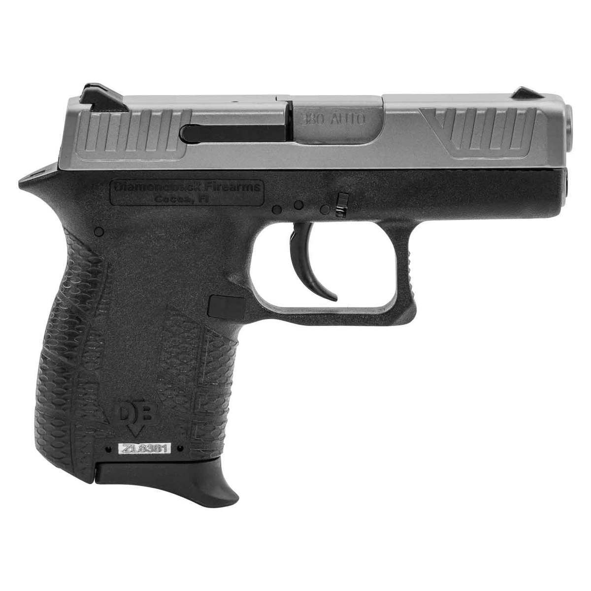Diamondback DB380 380 Auto (ACP) 2.8in Nickel Pistol - 6+1 Rounds Diamondback DB380 380 Auto (ACP) 2.8in Nickel Pistol - 6+1 Rounds