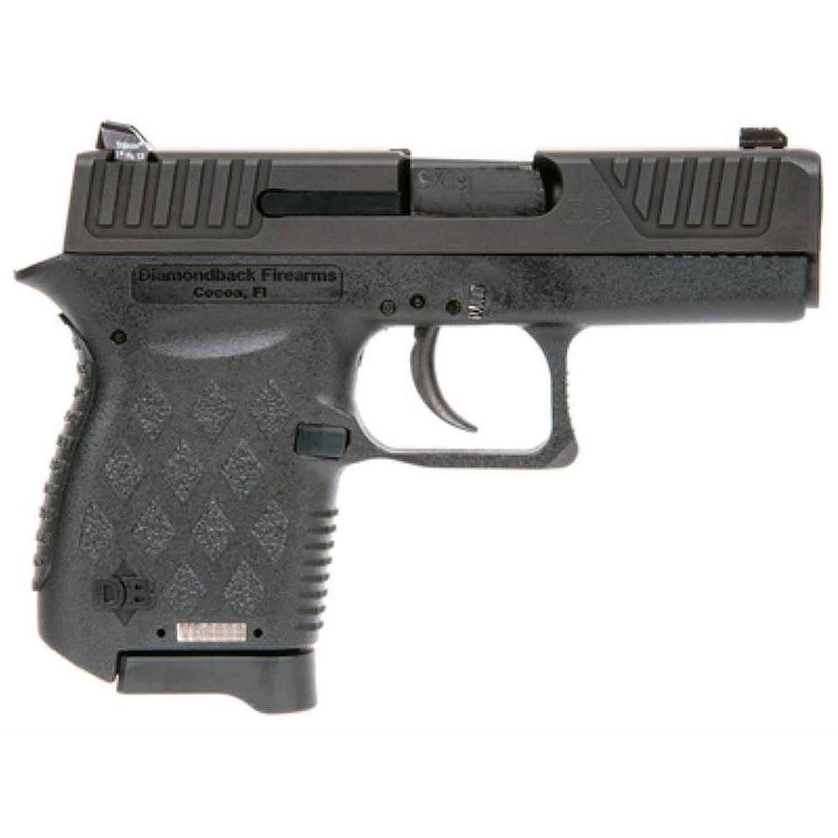 Diamondback DB9 9mm Luger 3in Black Pistol - 6+1 Rounds Diamondback DB9 9mm Luger 3in Black Pistol - 6+1 Rounds