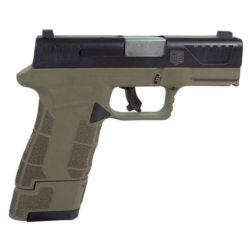 Diamondback DBAM29 Sub-Compact withViridian Laser 9mm Luger 3.5in Black/FDE Pistol - 17+1 Rounds - Compact image