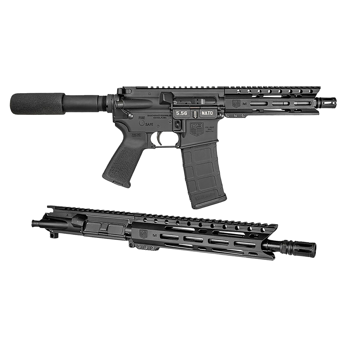 Diamondback Firearms 5.56mm NATO/300 AAC Blackout 7in Black Nitride Modern Sporting Pistol - 30+1 Rounds Diamondback Firearms 5.56mm NATO/300 AAC Blackout 7in Black Nitride Modern Sporting Pistol - 30+1 Rounds