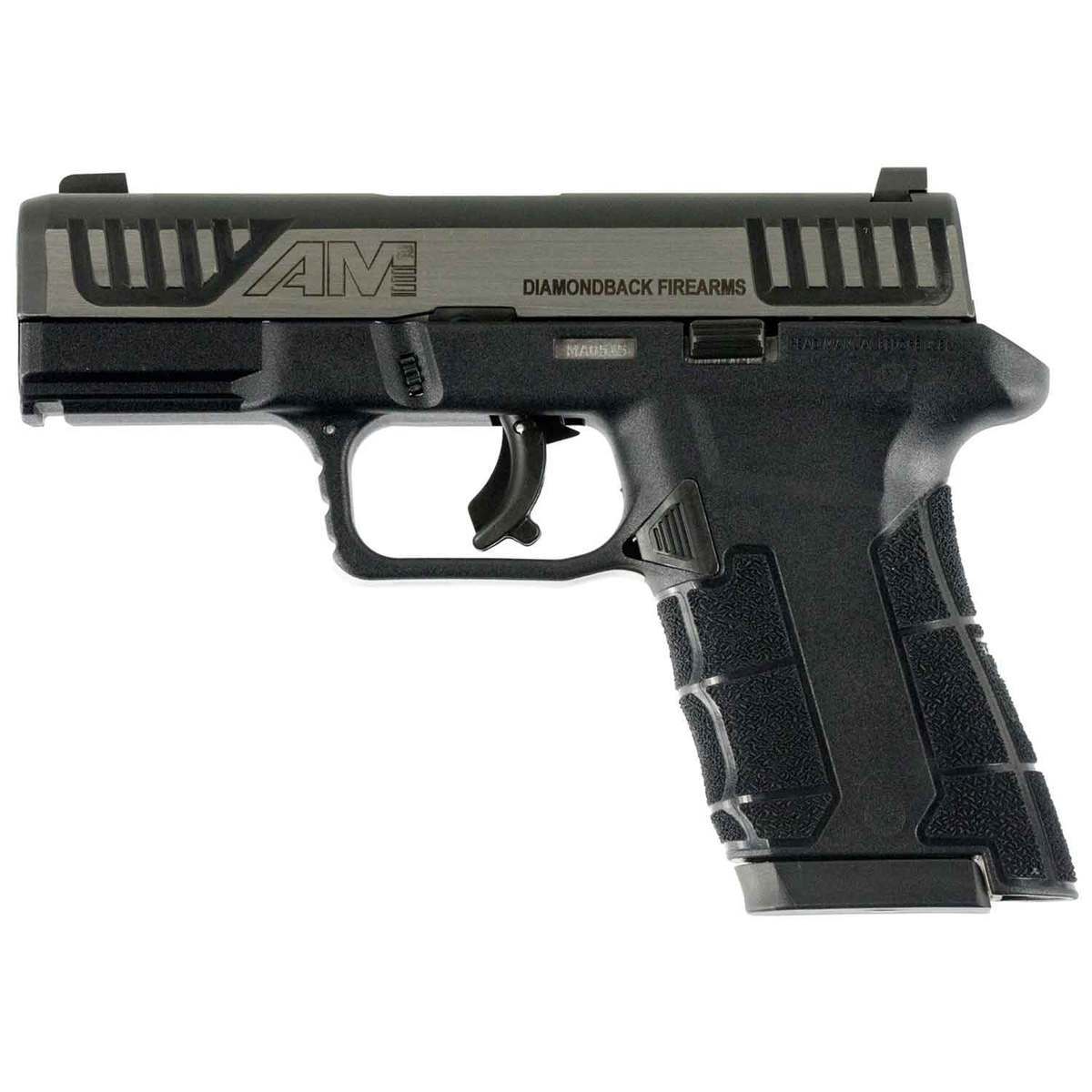 Diamondback 9mm Luger 3.5in Black & Stainless Steel/Black Nitride Accents Pistol - 15+1 Rounds Diamondback 9mm Luger 3.5in Black & Stainless Steel/Black Nitride Accents Pistol - 15+1 Rounds