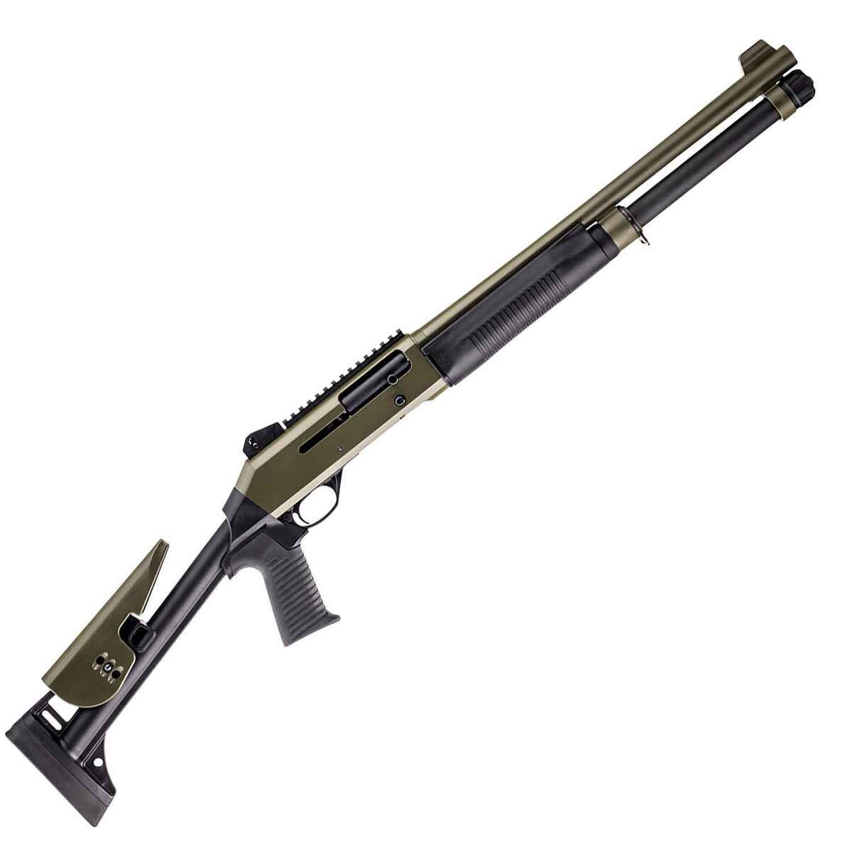 Dickinson Arms XXA-4 Khaki Green 12 Gauge 3in Semi Automatic Shotgun - 18.5in - Green Dickinson Arms XXA-4 Khaki Green 12 Gauge 3in Semi Automatic Shotgun - 18.5in - Green