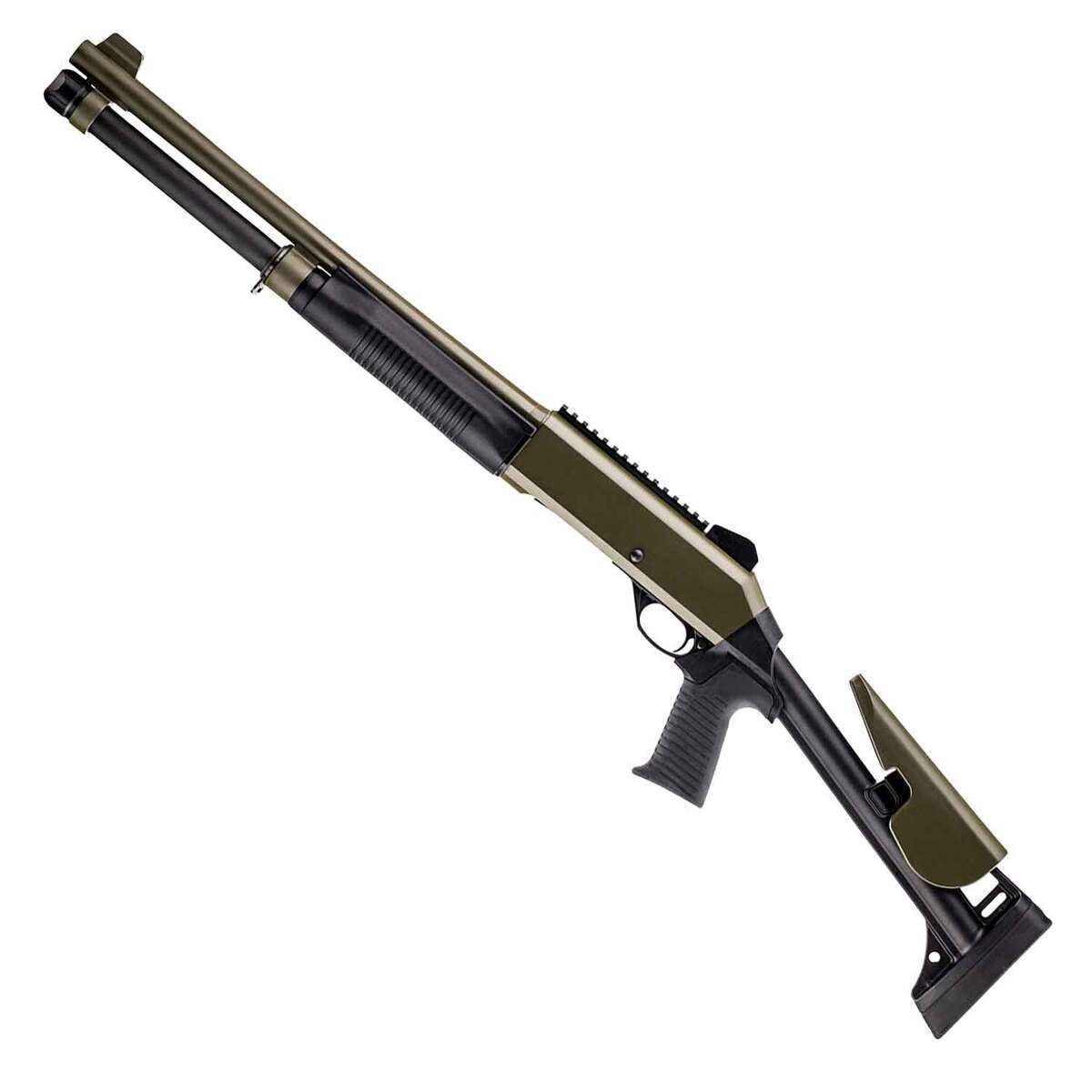 Dickinson Arms XXA-4 Khaki Green 12 Gauge 3in Semi Automatic Shotgun - 18.5in - Green Dickinson Arms XXA-4 Khaki Green 12 Gauge 3in Semi Automatic Shotgun - 18.5in - Green