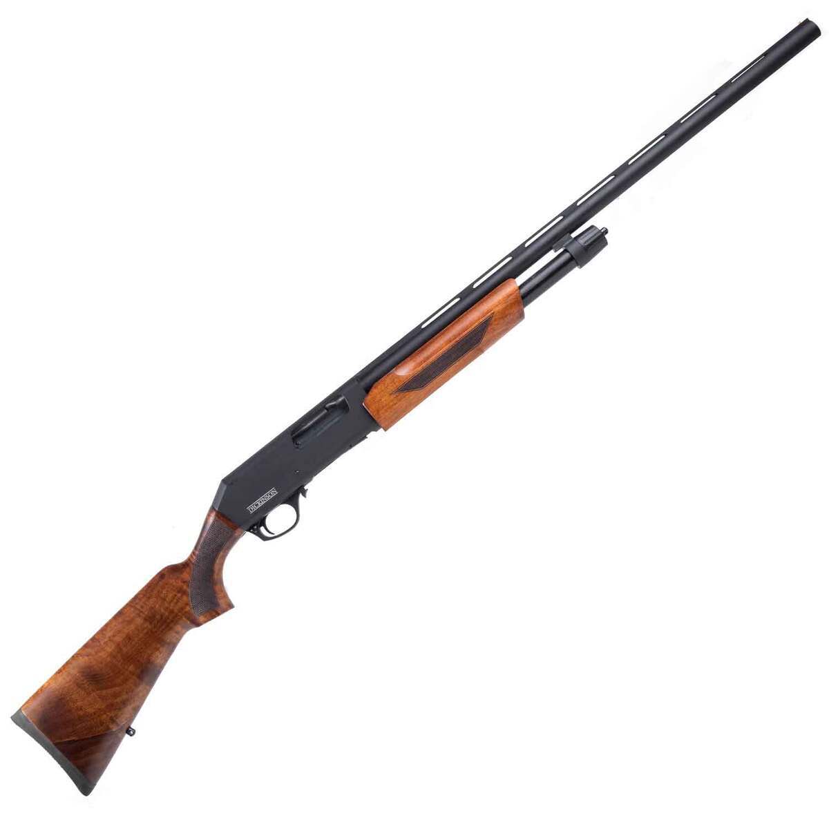 Dickinson Commando XX3 Walnut 12 Gauge 3in Pump Shotgun - 28in - Black Dickinson Commando XX3 Walnut 12 Gauge 3in Pump Shotgun - 28in - Black