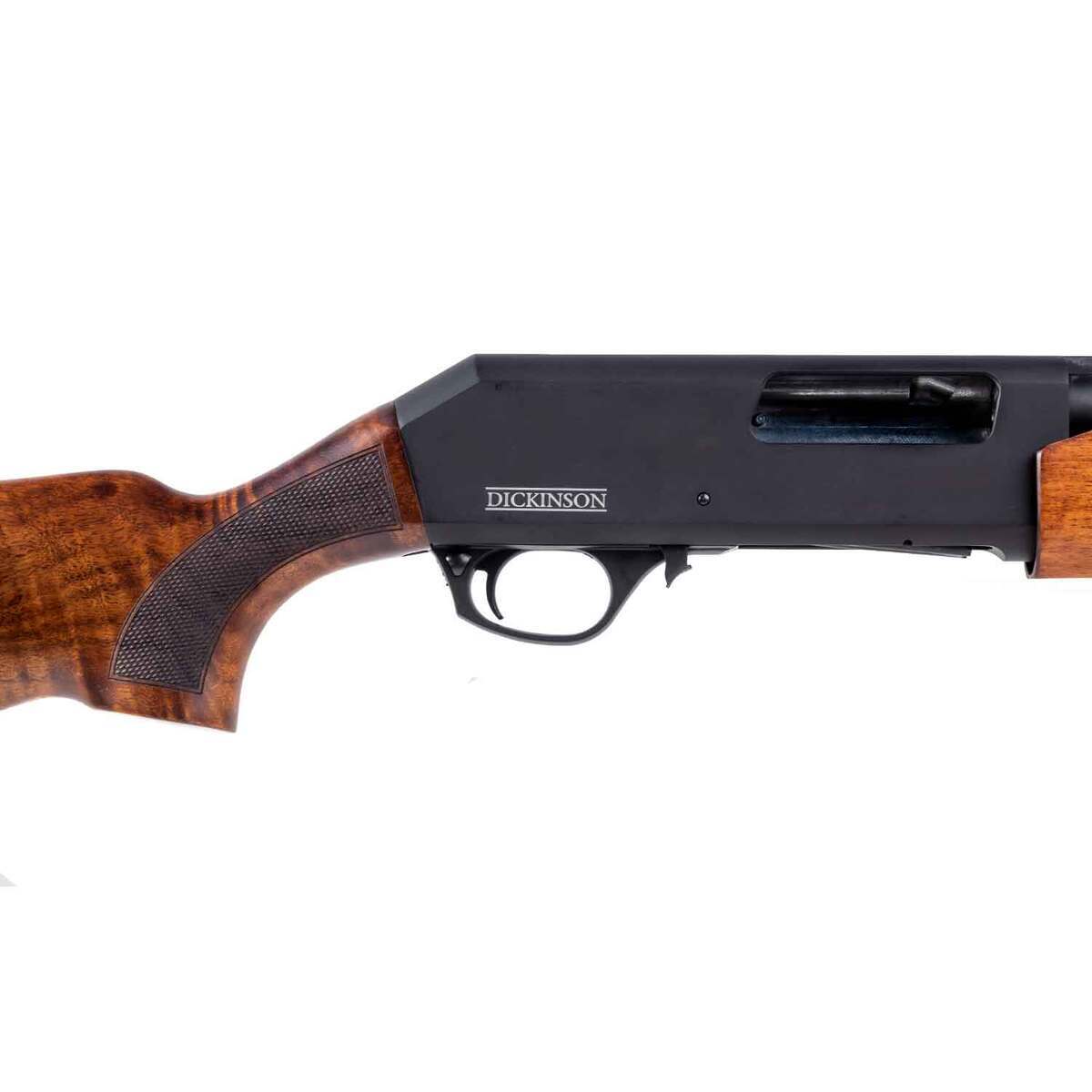 Dickinson Commando XX3 Walnut 12 Gauge 3in Pump Shotgun - 28in - Black Dickinson Commando XX3 Walnut 12 Gauge 3in Pump Shotgun - 28in - Black