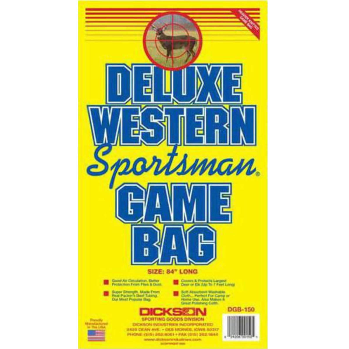 Dickson Deluxe Western Sportsman's Game Bag - 84in Dickson Deluxe Western Sportsman's Game Bag - 84in