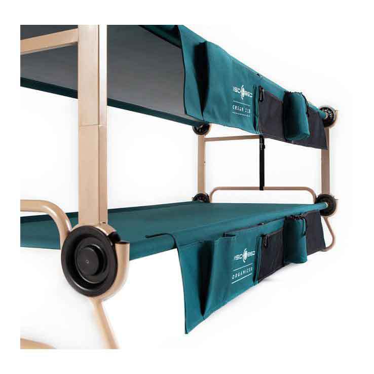 Disc-O-Bed XL Bunk with Organizers Cot - Green Disc-O-Bed XL Bunk with Organizers Cot - Green